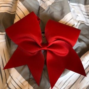 Red Cheer Bow